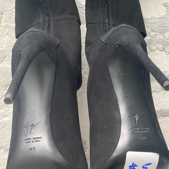 NIB Giuseppe Zanotti Suede Leather over knee boots 40 - Picture 3 of 9